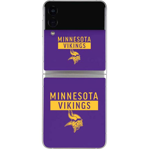 NFL Minnesota Vikings Purple Performance Series Galaxy Z Flip4 5G Skin